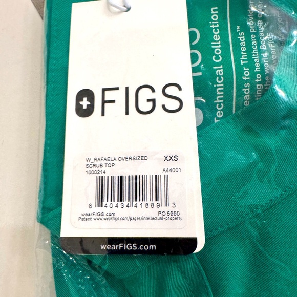 Limited edition FIGS Rafaela Evergreen top size XXS. Brand new, with tags - Picture 3 of 3